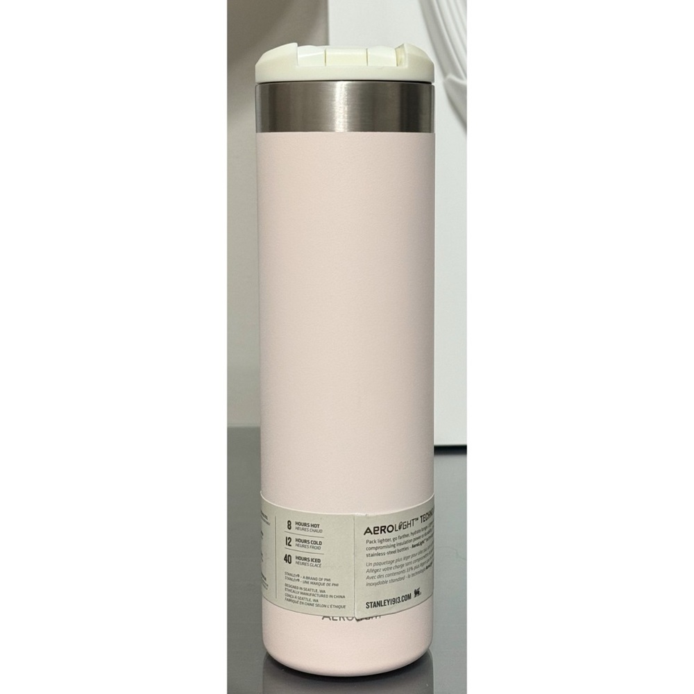 STANLEY AeroLight 20oz Transit Bottle, ROSE QUARTZ - Picture 2 of 4